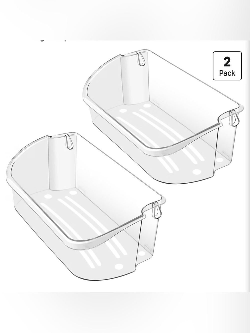 2 PACK Upgraded 240356402 Refrigerator Door Bin Replacement for Frigidaire